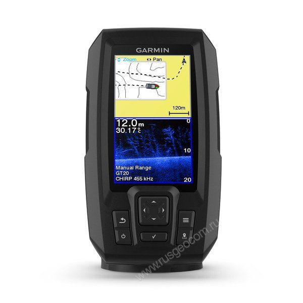 Эхолот Garmin Striker Plus 4cv с транцевым трансдьюсером