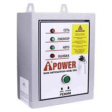 A-iPower A9000EAX в тихом зимнем кожухе 1200 RAL 7024 + блок автозапуска A-iPower 400 В, 25 А