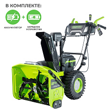 Greenworks GD82ST56, 82V с 3хАКБ 2.5 Ач + ЗУ