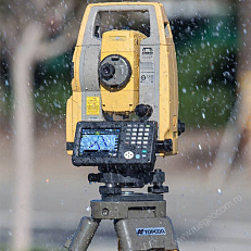 Тахеометр Topcon DS-101 в суровых условиях