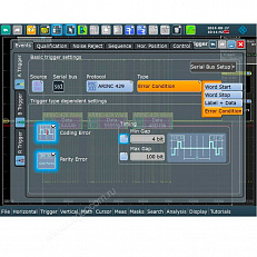 Опция синхронизации и декодирования последовательных шин данных ARINC 429 Rohde   Schwarz RTM-K7