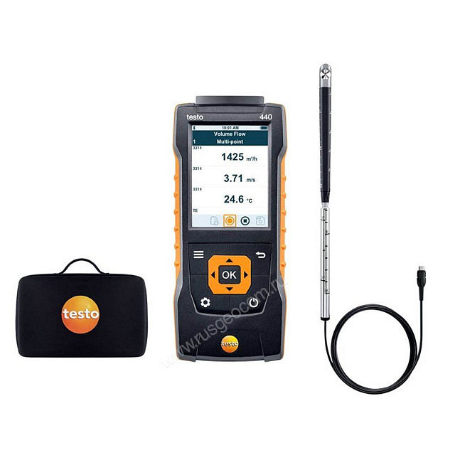 Testo 440. Комплект с крыльчаткой 16 мм и кейсом