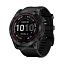 Часы Garmin Fenix 7X Sapphire Solar титановый черный DLC с силиконовым ремешком