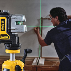 DEWALT DW089CG с калибровкой - лазерный нивелир