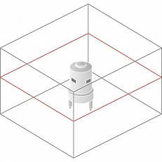 Схема лучей ротационного нивелира Spectra Precision LL400HV